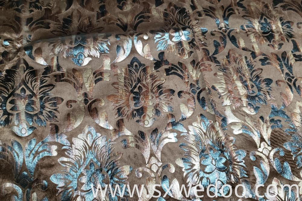 Foil Velvet Fabric For Sofa A